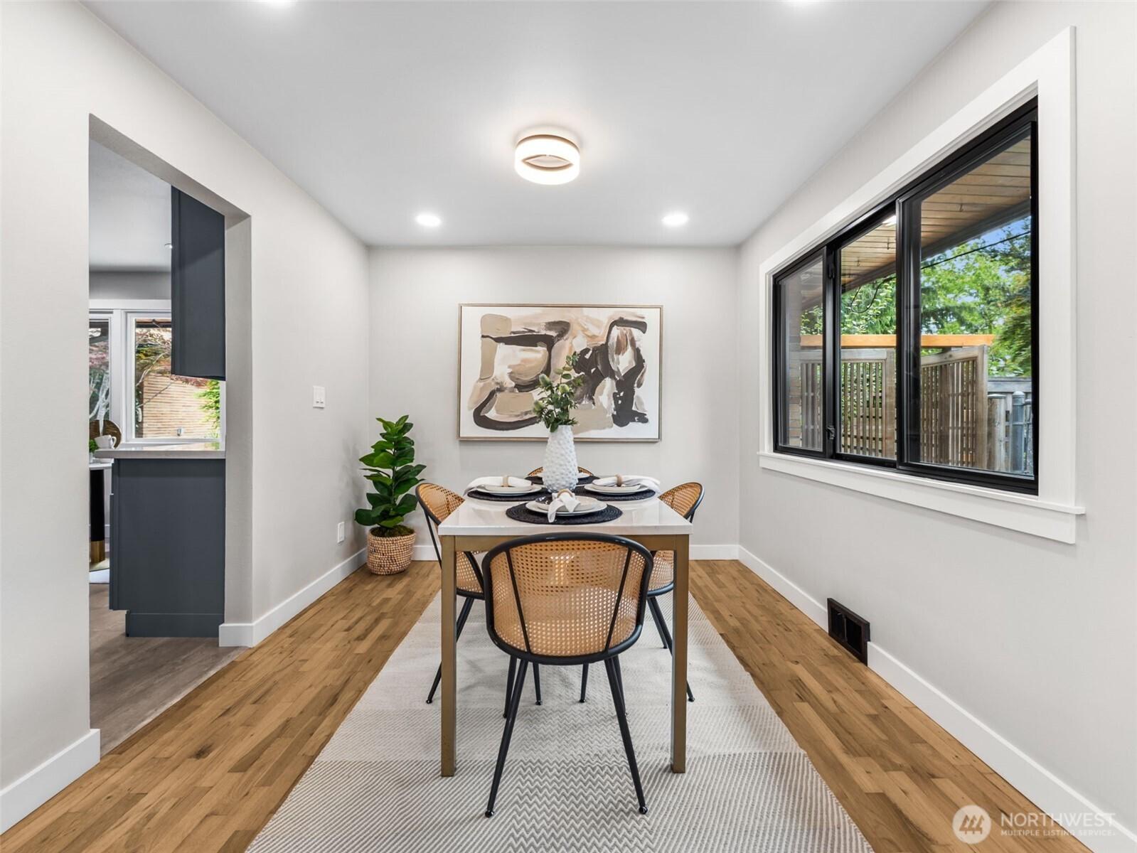 Dining area just off of kitchen.