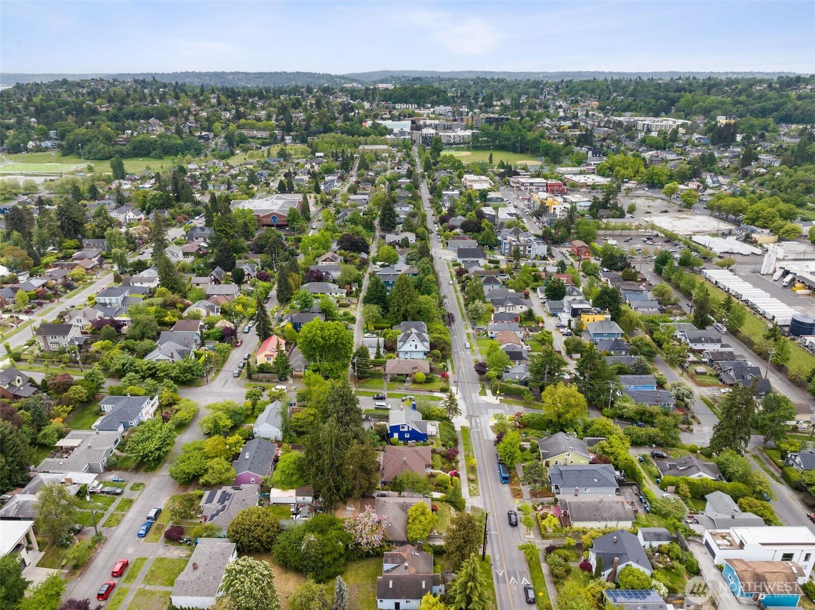 Looking south. House is just below the purple house