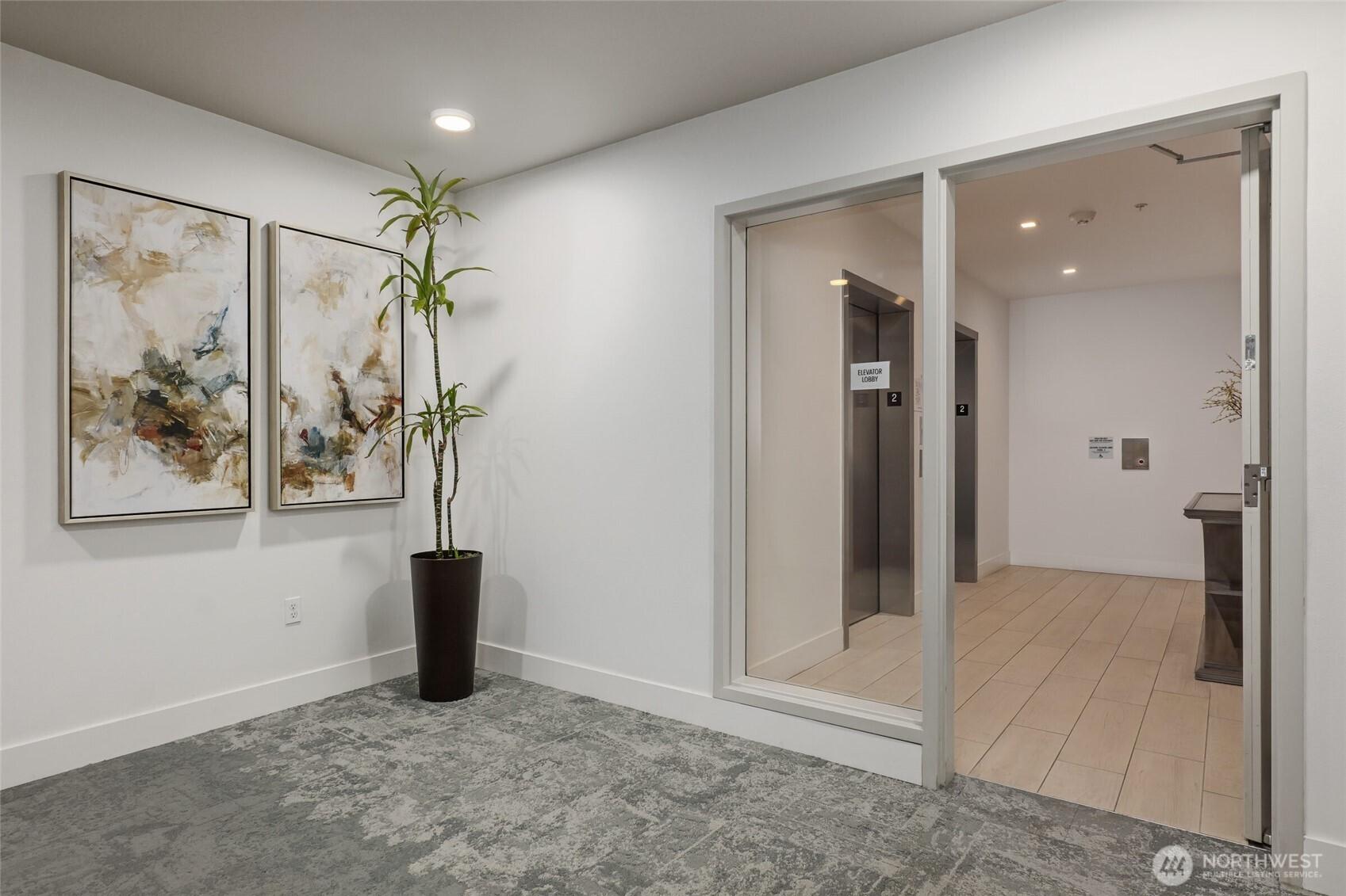 2nd floor elevator lobby