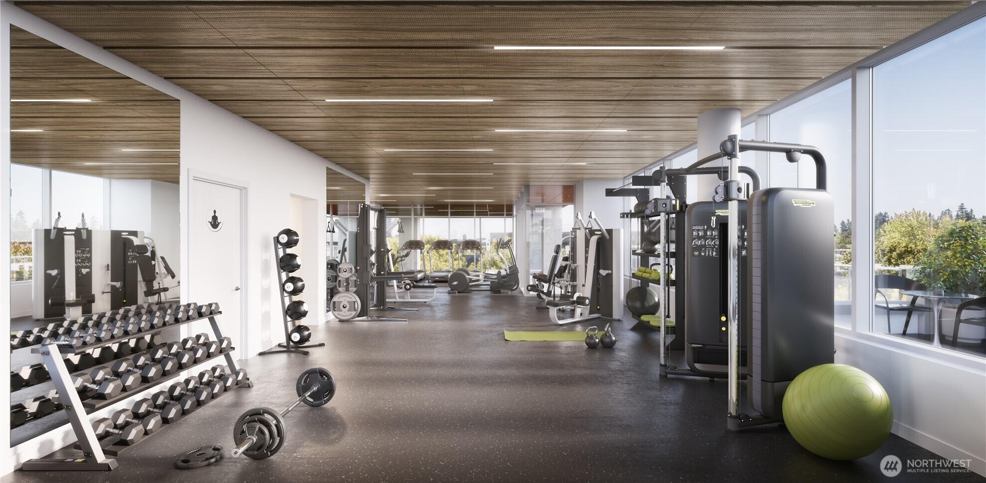 Rendering of fitness amenity