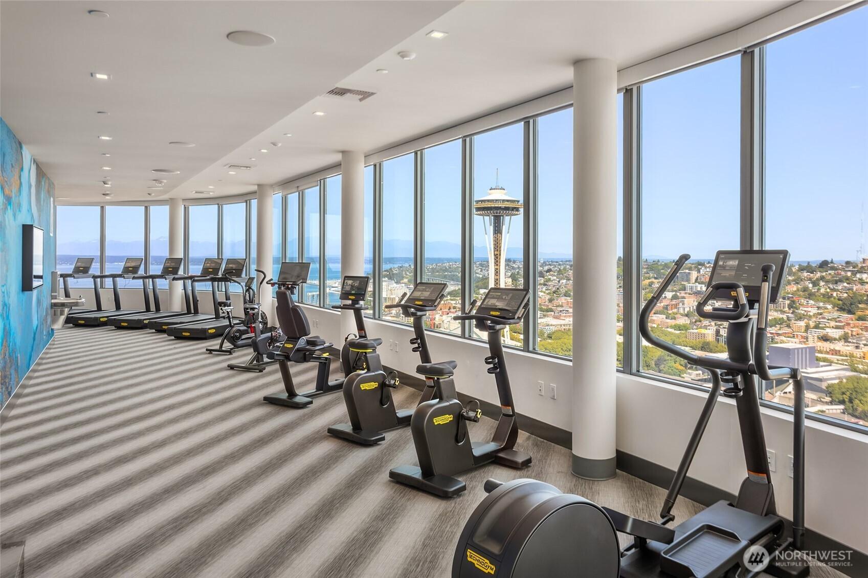 41st Floor fitness center.